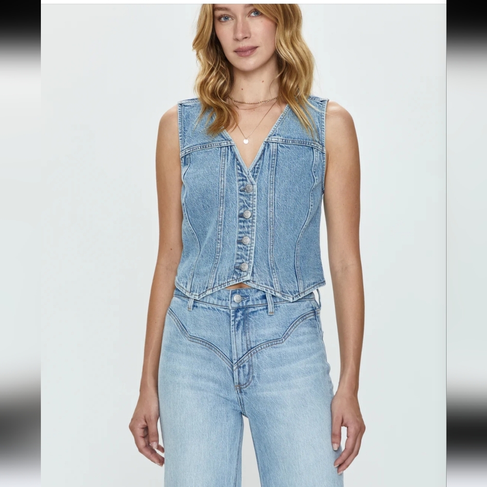 Pistola denim Sidney fitted vest